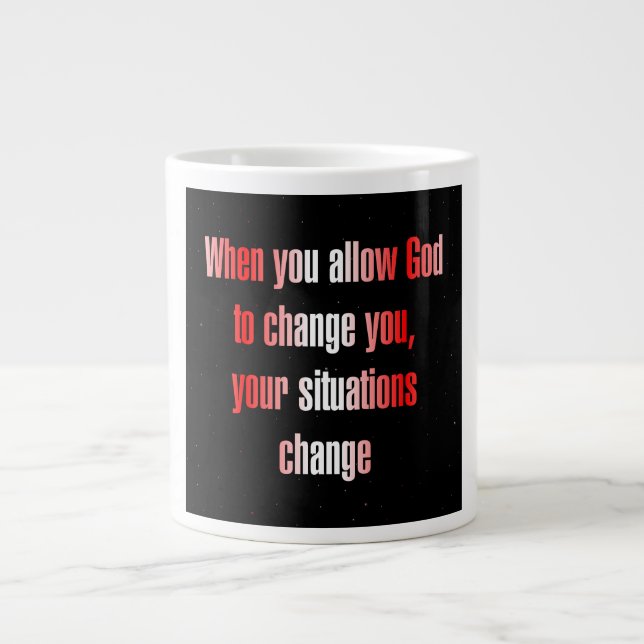 Grande Tasse Citation d'encouragement # 254 (Devant)