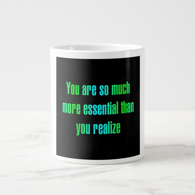 Grande Tasse Citation d'encouragement # 285 (Devant)