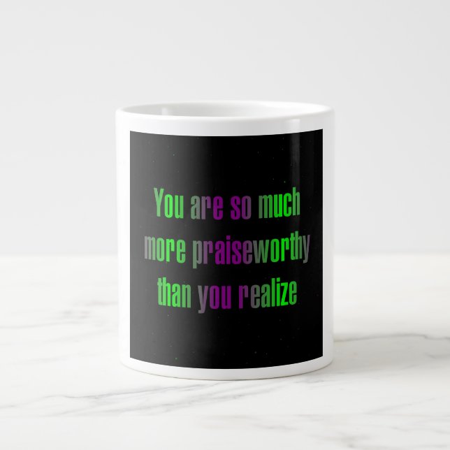 Grande Tasse Citation d'encouragement # 302 (Devant)