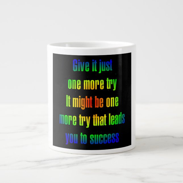 Grande Tasse Citation d'encouragement # 37 (Devant)