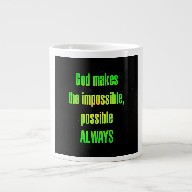 Grande Tasse Citation d'encouragement # 69 (Devant)