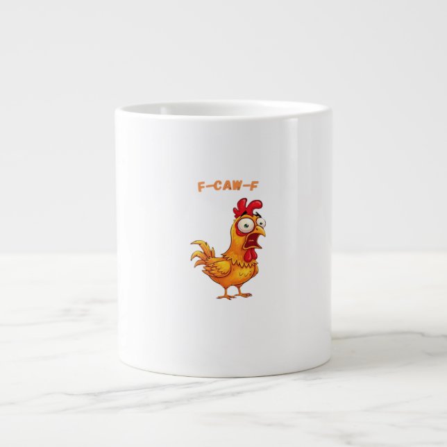Grande Tasse Citation drôle classique F-Caw-F (Devant)