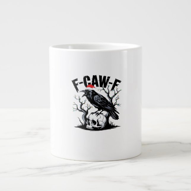 Grande Tasse Citation drôle essentielle F-Caw-F (Devant)
