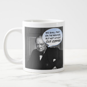 Grande Tasse Citation humoristique du café Winston Churchill