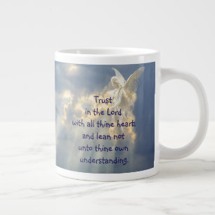 Grande Tasse Citation inspirante de la confiance en Dieu par l'