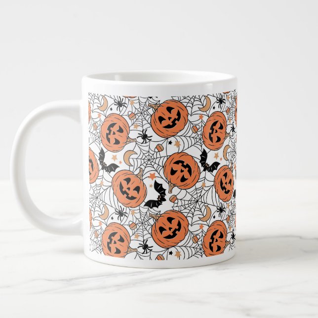 Grande Tasse Citrouille éffrayant Motif Halloween (Gauche)