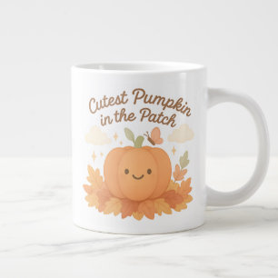 Grande Tasse Citrouille la plus mignonne du patch Design pastel
