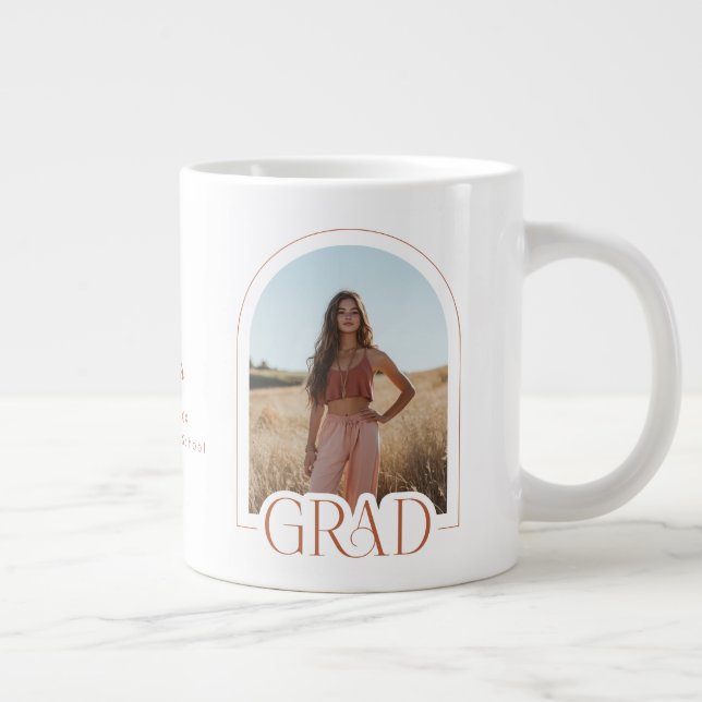 Grande Tasse Classe de 2025 Photo Grad Graduation Keepsaké Cade (Droite)