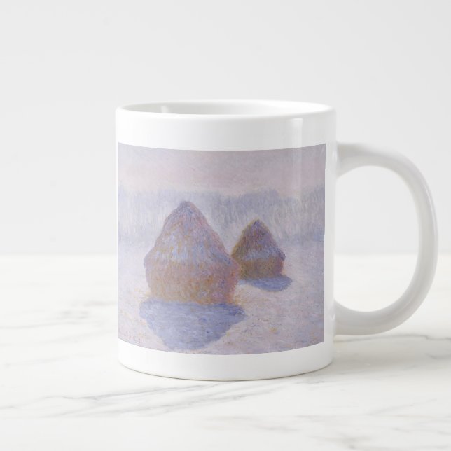 Grande Tasse Claude Monet| L'effet de la neige et du soleil sur (Droite)