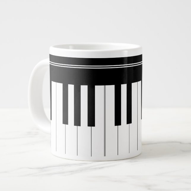 Grande Tasse Clavier de piano (Devant gauche)