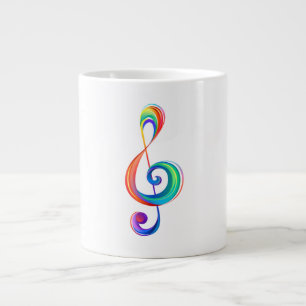 Grande Tasse Clé arc-en-ciel