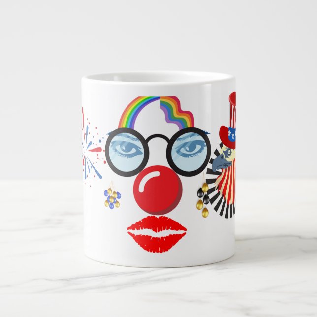 Grande Tasse Clown coloré (Devant)
