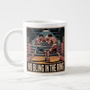 Grande Tasse Club De Combat vintage - Pas De Bling Dans Le Cerc