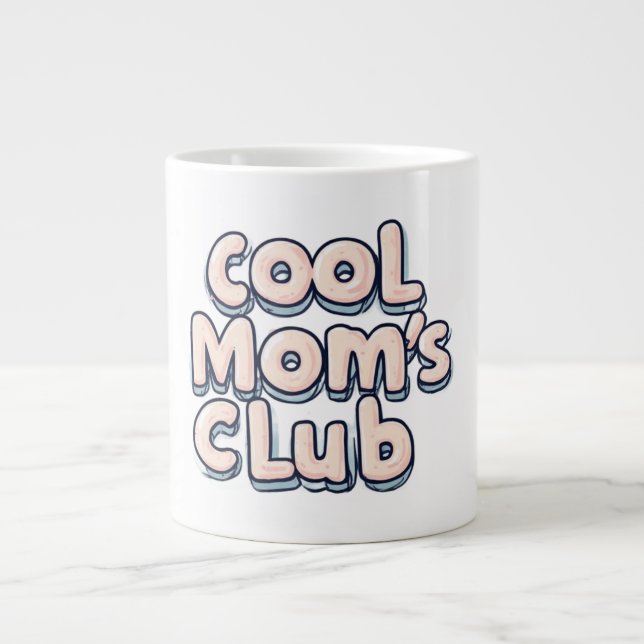 Grande Tasse Club des Mamans Cool Drôle  (Devant)