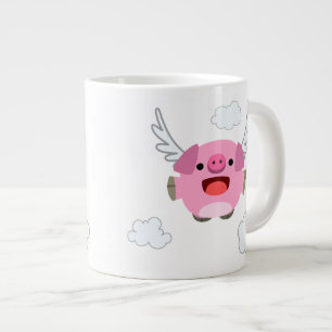 Grande Tasse Cochon de caricature mou