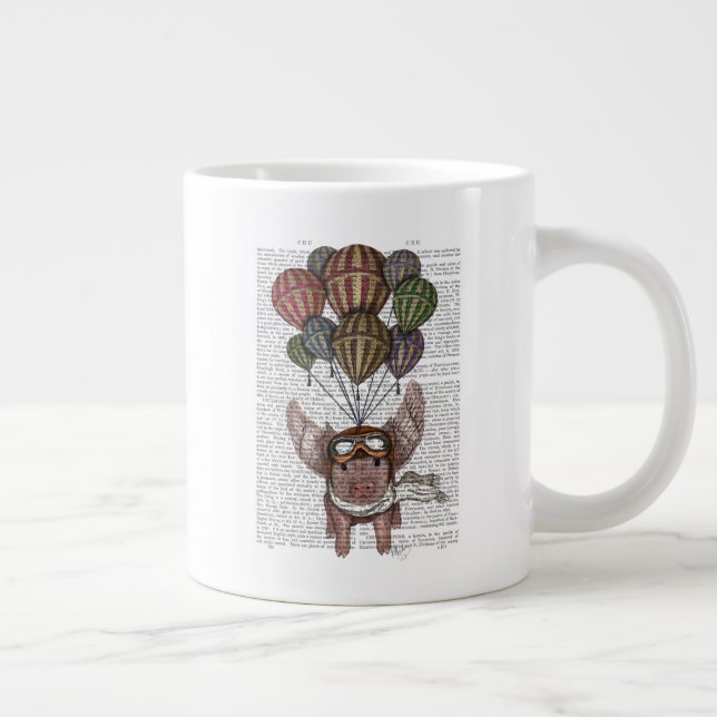 Grande Tasse Cochon en flammes (Droite)