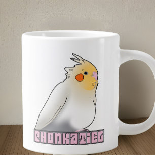 Grande Tasse Cockatiel Funny Chonky Animal de compagnie Bird Pa