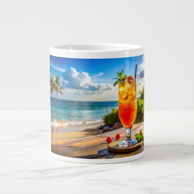 Grande Tasse Cocktail on beach (Devant)