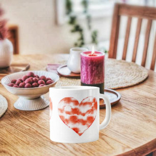 Grande Tasse Coeur marbré
