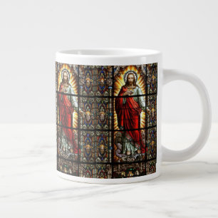 Grande Tasse Coeur sacré de Jésus en verre