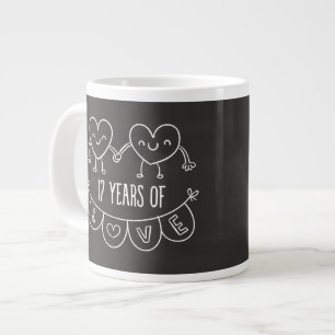 Grande Tasse Coeurs de la calèche du 17e anniversaire
