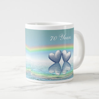 Grande Tasse Coeurs de platine du 70e anniversaire