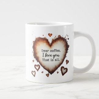 Grande Tasse Coffee Love Valentine Gift, Dear Coffee
