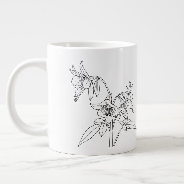 Grande Tasse Colbine rouge - Aquilegia canadensis - Autochtone (Gauche)