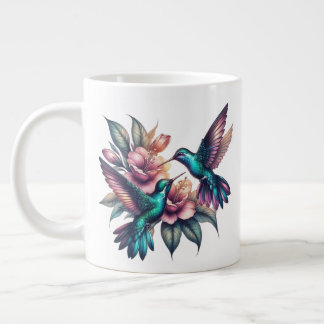 Grande Tasse Colibri et fleur