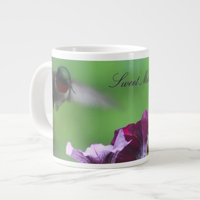 Grande Tasse Colibri Floral Designer (Devant gauche)