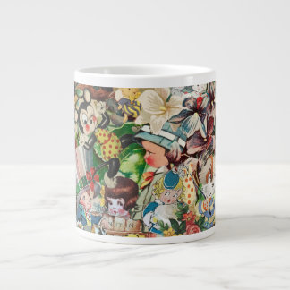 Grande Tasse Collage de Valentines Vintages