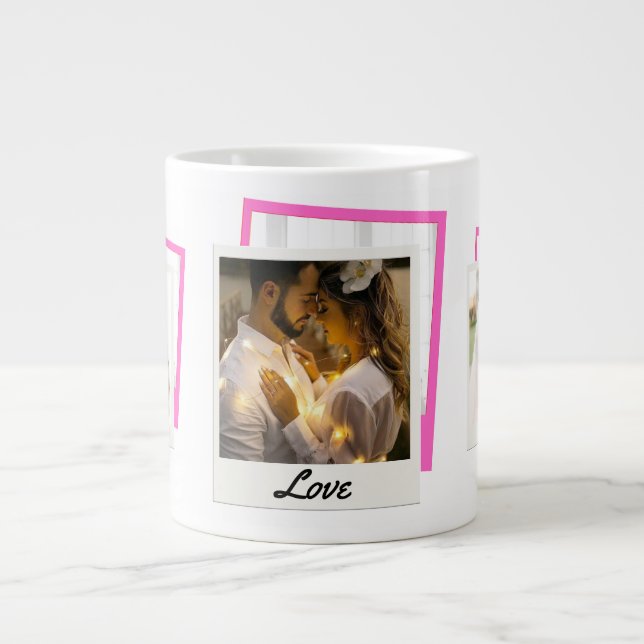 Grande Tasse Collage photo "Love" (Devant)