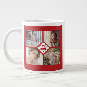 Grande Tasse Collage Photo Personnalisé Cadeau pour une Reine d