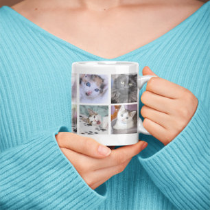 Grande Tasse Collage photo pour animaux de compagnie