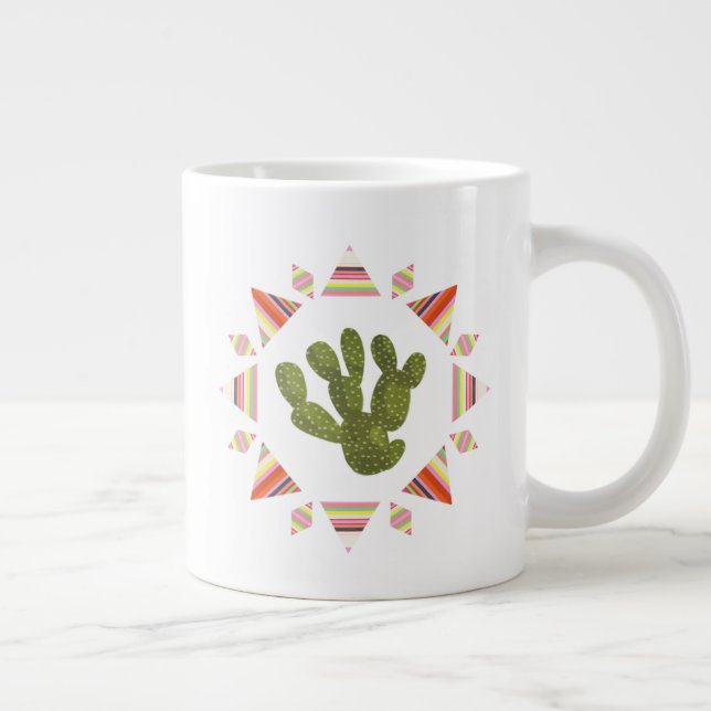 Grande Tasse Collection Llamarama | Cercle de cactus (Droite)