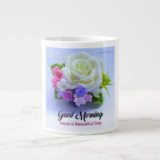 Grande Tasse "Commencez votre journée par nos bons voeux du mat