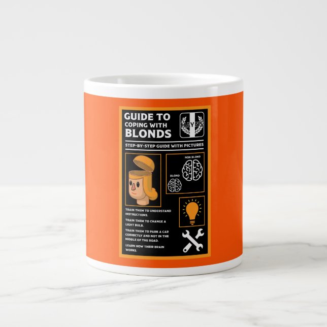 Grande Tasse Comment Comprendre Les Blondes (Devant)