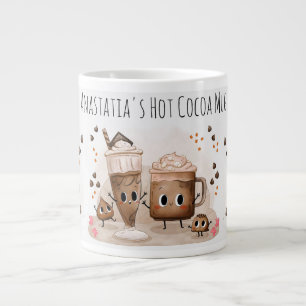 Grande Tasse Compagnons de cacao animés apportent de la joie à