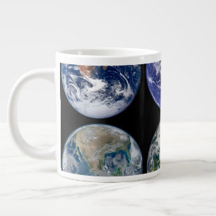 Grande Tasse Comparaison D'Image De Vues Iconiques De La Planèt