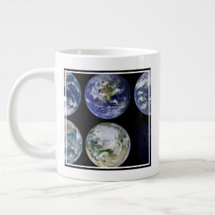 Grande Tasse Comparaison D'Image De Vues Iconiques De La Planèt