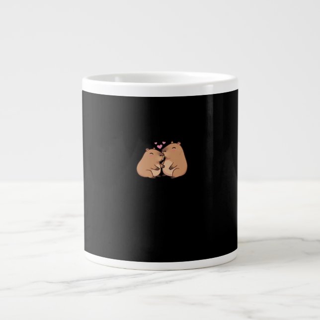 Grande Tasse Conception d'animal mignon Capy Mieux Ensemble  (Devant)