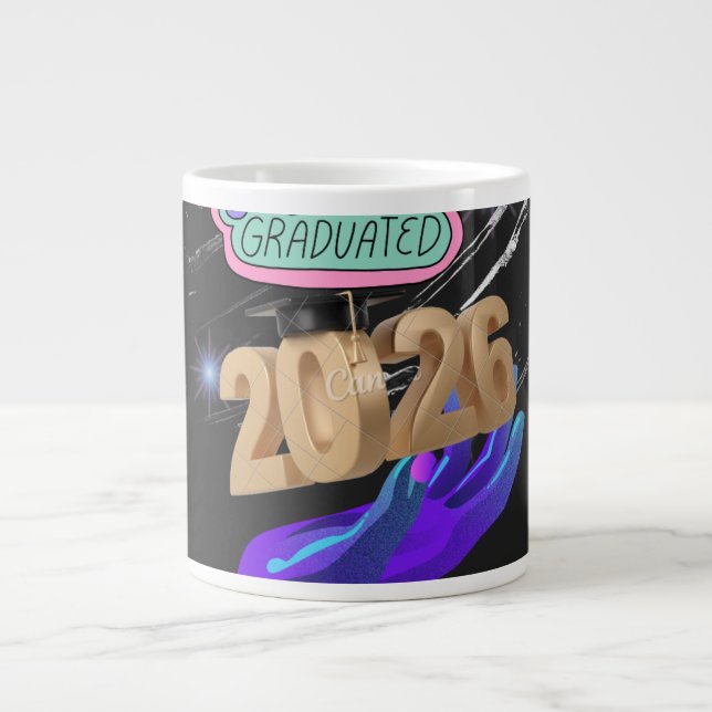 Grande Tasse Conception de célébration Senior 2026 (Devant)