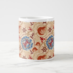 Grande Tasse Conception de coeur Crustacé
