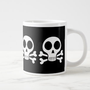 Grande Tasse Conception de crâne de pirate