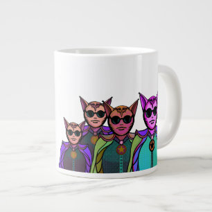 Grande Tasse Conception de créatures félines pour raquette de p