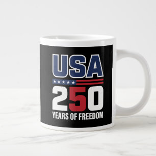 Grande Tasse Conception de drapeau patriotique USA 250 ans de l