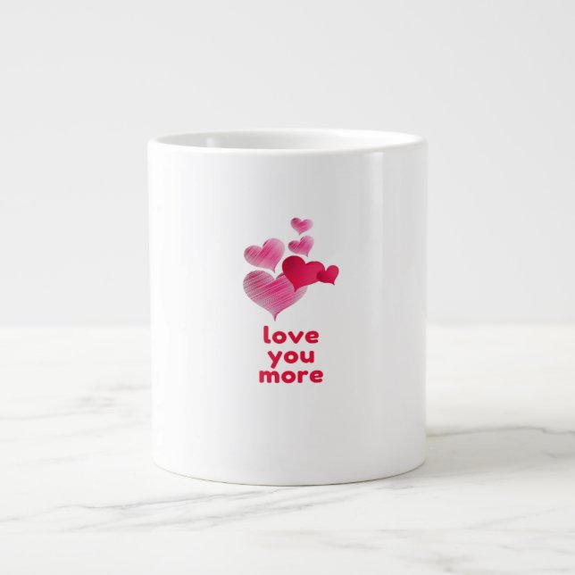 Grande Tasse Conception de la Saint-Valentin plus mignonne pour (Devant)
