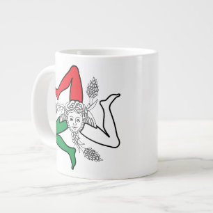 Grande Tasse Conception de la Trinacrie méduse sicilienne