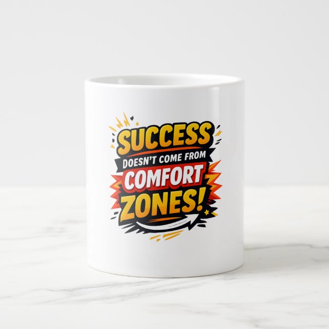Grande Tasse Conception de Motivation (Devant)