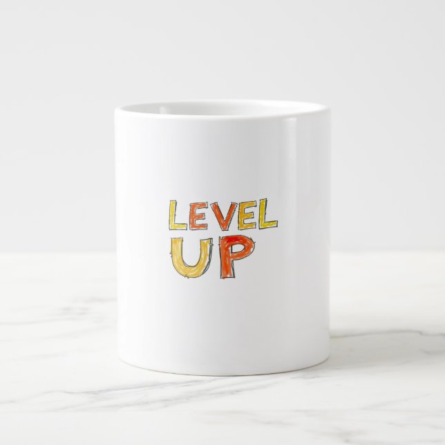 Grande Tasse Conception de motivation pour passer au niveau sup (Devant)